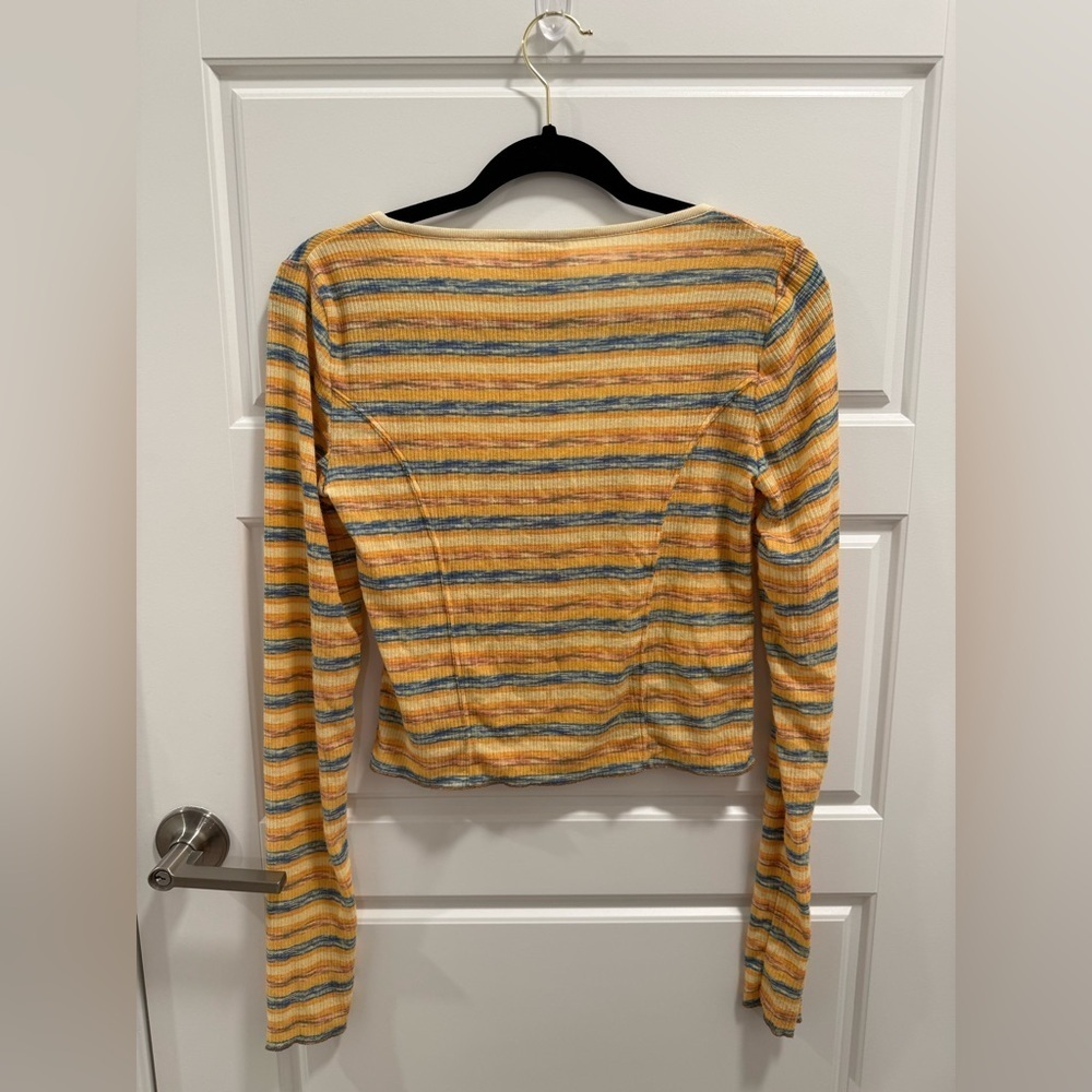 NWOT Urban Outfitters Out From Under Sweet Dreams Striped Long Sleeve Tee - Picture 4 of 4